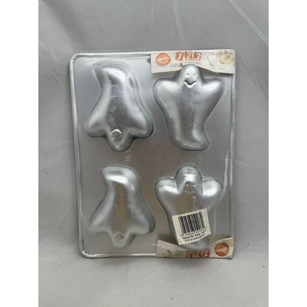 Wilton 1 2 3 Little Ghosts Pan 4-in-1 Wilton Pan #2105-9471 Cake Mold Baking